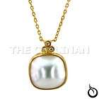 handmade designer pearl diamond necklace 24k pure gold buy it