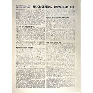   : 1915 16 WORLD WAR PORTRAIT MAJOR GENERAL TOWNSHEND: Home & Kitchen