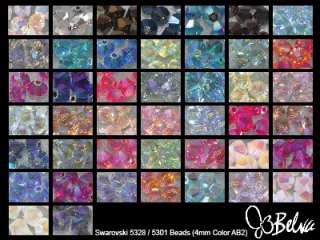 Mix Color Swarovski 5328 Crystal 4mm ColorAB2x(1440pcs)  