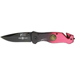 MTech Knives X8029 Xtreme Linerlock Knife with Two Tone Red & Black 