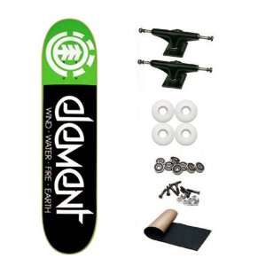  Element Fractal Green 8.0 Skateboard Deck Complete Sports 