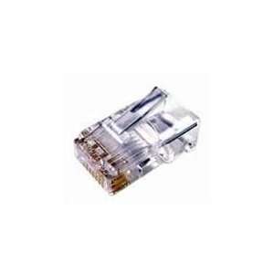  Cables Unlimited 50Pk RJ45 Solid Connector Electronics
