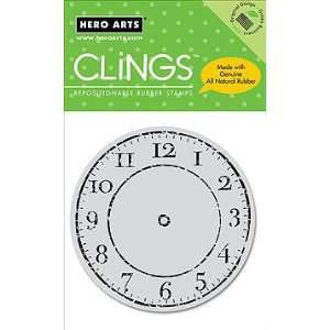 : Hero Arts   Clings   Repositionable Rubber Stamps   Big Clock: Arts 