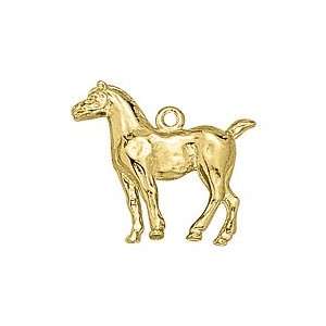  Vermeil 22K Gold on Sterling Silver Arabian Horse Charm 