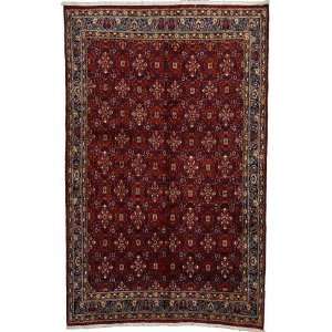  610 x 109 Red Persian Hand Knotted Wool Mood Rug 