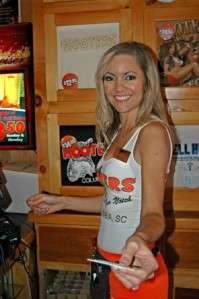 HOOTERS TANK 100% AUTHENTIC TANK WORN BY A REAL SEXY HOOTERS GIRL 
