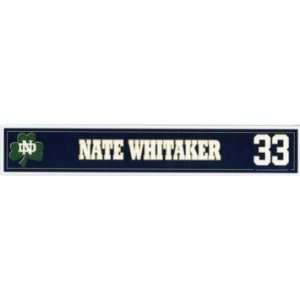  Nate Whitaker #33 2006 Notre Dame Locker Tag vs UCLA 