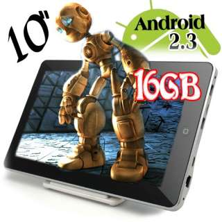 10 16GB vimicro vc0882 processor speed 1.0G Android 2.3 WIFI/Built in 