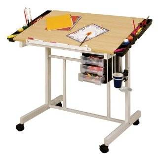  CraftMaster Deluxe Drafting Table Cherry Woodgrain Top 