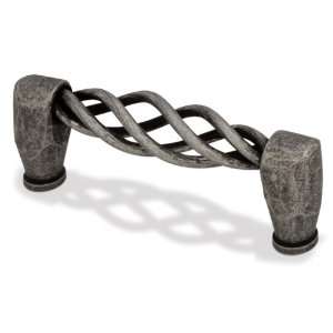   Twisted Iron Cabinet Pull w 3 in. Holes (Set of 10)