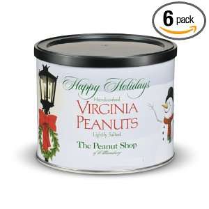   Holiday Virginia Peanuts, 4 Ounce Snowfall Boxes (Pack of 6