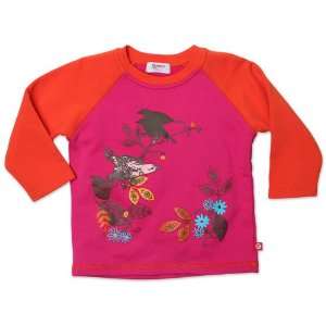  Raglan Mocking Bird Toddler Crewneck   Fuchsia   4T Baby