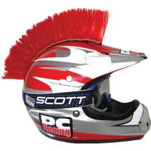  PC Racing Helmet Mohawks Red