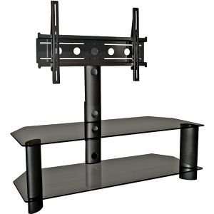  50 3 Shelf Flat Panel HDTV Stand With Built in Mount 