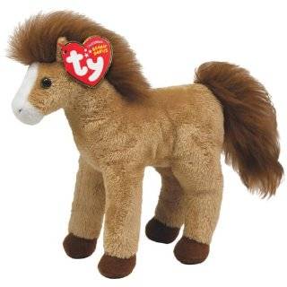  Ty Beanie Babies Thunderbolt   Brown and White Horse Toys 