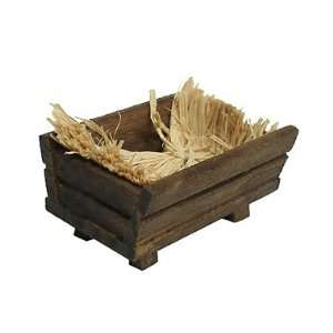   Nativity Wooden Crib & Straw for Manger #02881