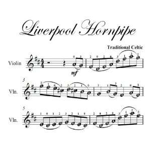  Liverpool Hornpipe Easy Violin Sheet Music Traditional 