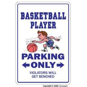  BASKETBALL PLAYER ~Novelty Sign~ parking fan hoop gift 