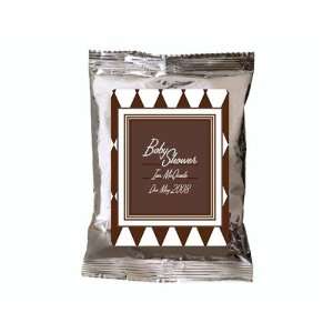   Brown Diamond Design Personalized Hot Cocoa Favors (Set of 24) Baby