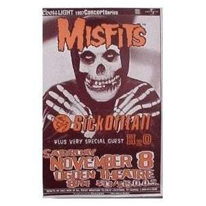  Misfits Sick Of It All Denver Concert Poster 1997