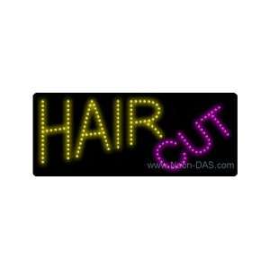 Hair Cut Outdoor LED Sign 13 x 32