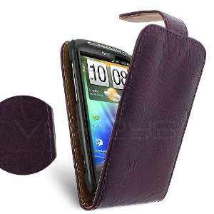 Femeto Purple PU Leather Flip Case for HTC Sensation / Sensation XE 