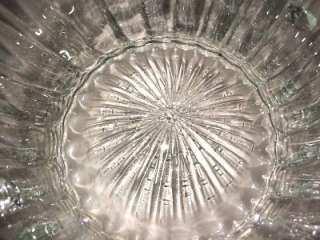 Large Elegant Crystal Blown Glass Ice Bucket w/ Handles  