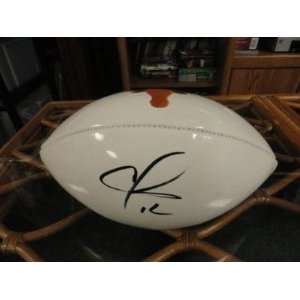  Colt Mccoy Signed Texas Longhorns Logo Football Browns 