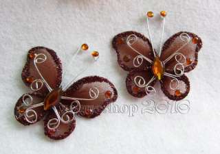 10pcs Stocking Butterflies Many Color Available 5cm  