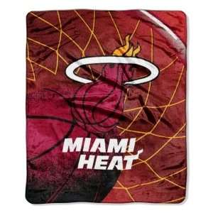  Miami Heat 60x80 Royal Plush Raschel Agression Style Throw 