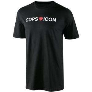  Icon Cops Love Icon T Shirt   Medium/Black: Automotive