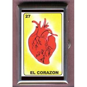  LOTERIA HEART MEXICAN CARD Coin, Mint or Pill Box: Made in 