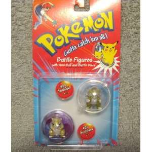  Pokemon Battle Figures with Poke Ball and Battle Discs 