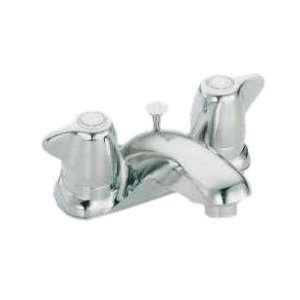   Two Handle Lavatory Faucet w/ Metal Blade Handles & Brass Pop Up