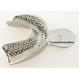  Metal Impression Trays Perforated, Lower, Large 