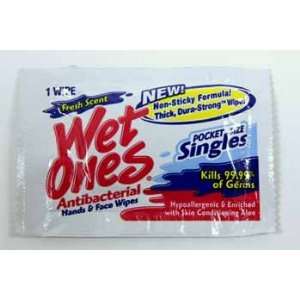  Wet Ones Singles Antibacterial cleansing wipes Case Pack 