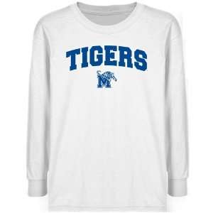    Memphis Tigers Youth White Logo Arch T shirt : Sports & Outdoors