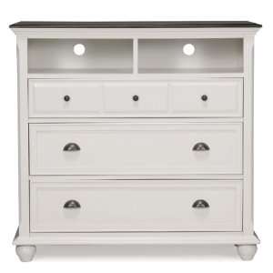  Media Chest by Magnussen   Cream and Cherry (B1694 36 