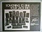 PEAVEY   AMPS, P.A, VINTAGE, CLASSIC, 2 x ADs 1973AD/ADVERTI​SEMENT 