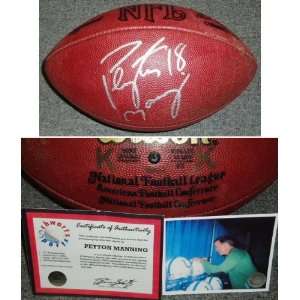  Peyton Manning Signed 2004 Game Used Wilson NFL Football 