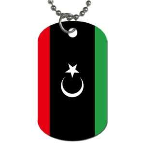 LIBYA LIBYAN FLAG DOG TAG NECKLACE  