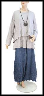   shirt Anne gray with matching pants Kimba blue and top Jelena gray