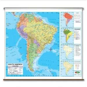  Universal Map 2796428 South America Advanced Political Wall Map 