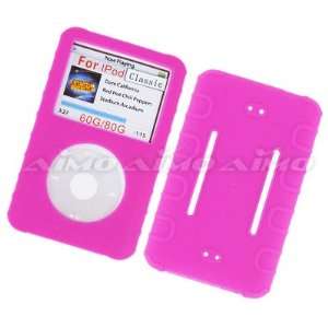  iPod Classic Soft Cover Case Skin Case, Hot Pink Thick 005 