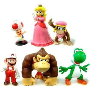  Super Mario Brothers Figures 2 3 Set of 6: Toys & Games