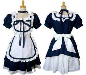 Japanese Girl Maid uniform Cosplay lolita Costume Dress  