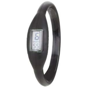  Skinny Silicone Bracelet Watch (Black) 