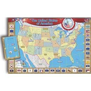  US Map (repositionable) Bulletin Board