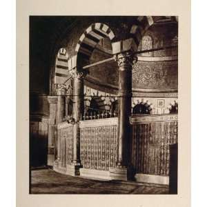   Rock Islamic Shrine Jerusalem   Original Photogravure