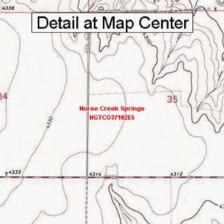 USGS Topographic Quadrangle Map   Horse Creek Springs, Colorado 